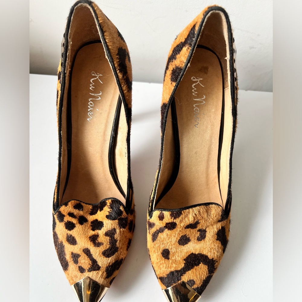 Brand new Horse Hair - leopard print heels
